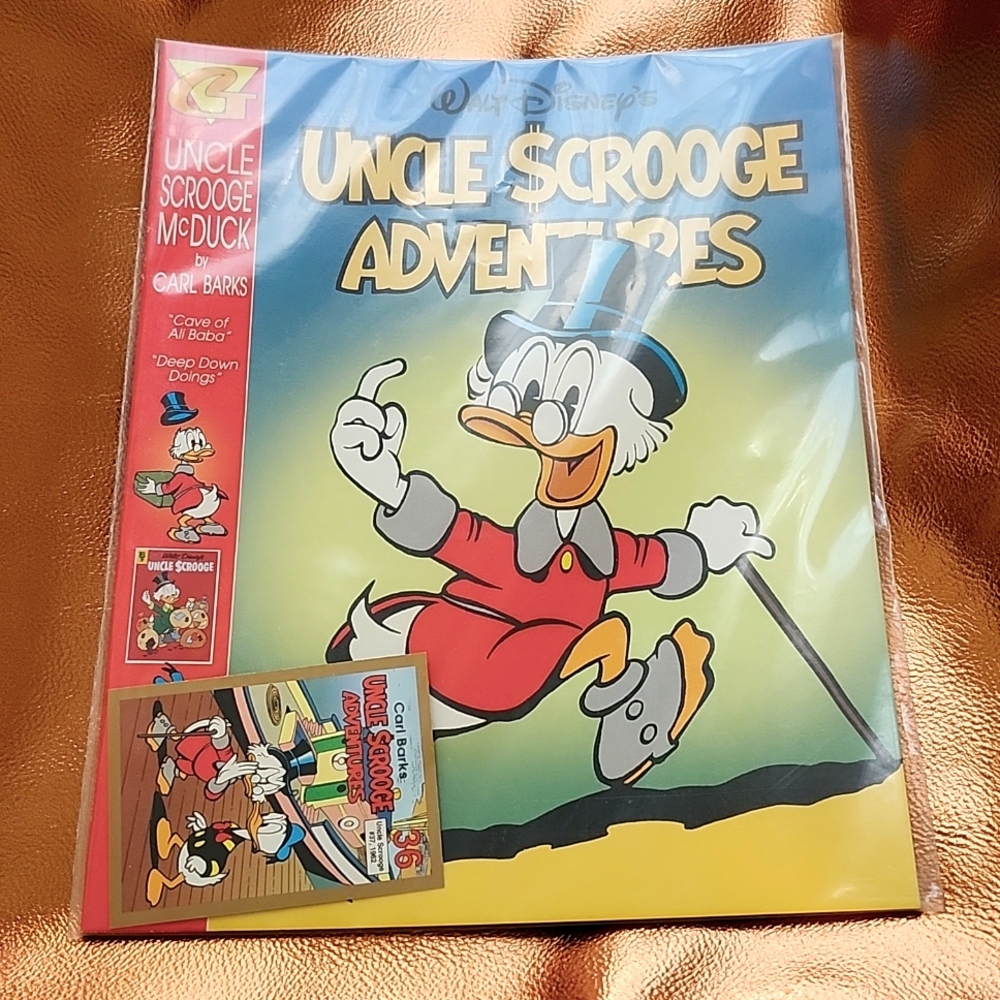 Uncle Scrooge Adventures #36 with Carl Barks trading card